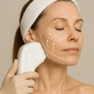Woman having HI-FU to reduce wrinkles call LA LIPO Hereford Now!