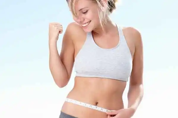 woman happy after fat reduction treatment Hereford