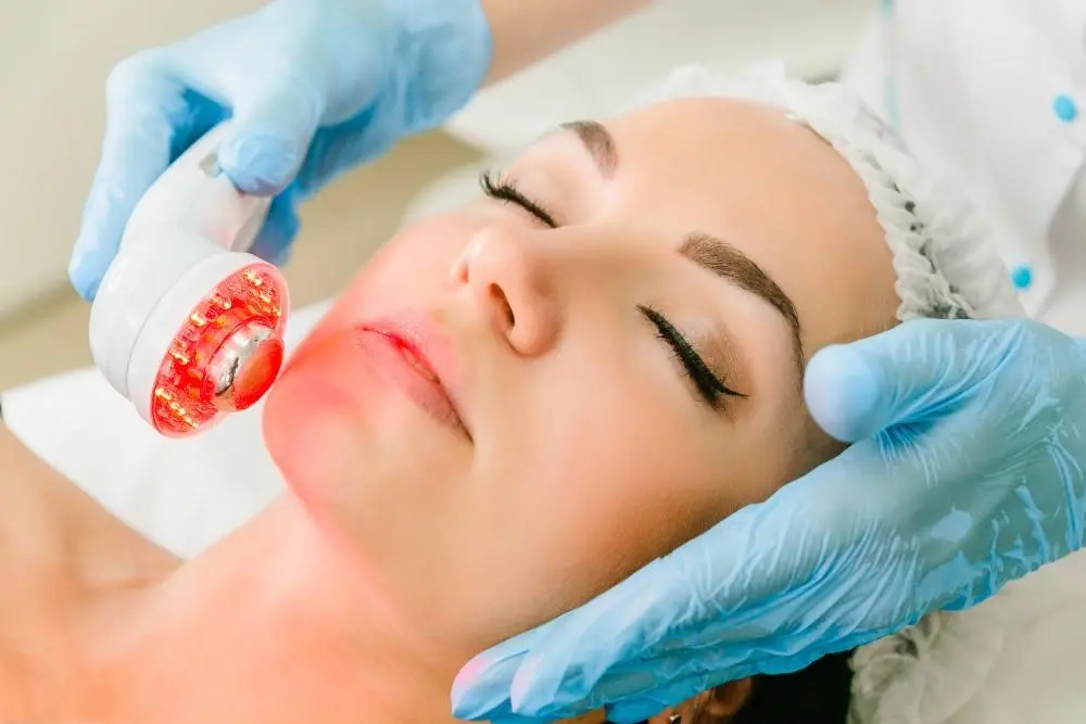 woman having non-surgical Morph8 treatment Hereford