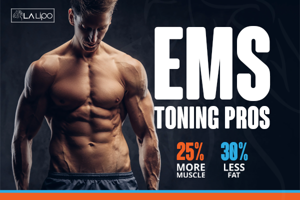 Image of man with sculpted stomach showing the fat loss and muscle gain of LA-EMS Body Sculpting Treatment Hereford