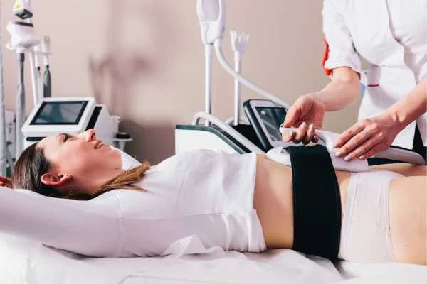 woman having body sculpting to help improve her body image and her mental health Hereford