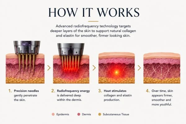 Diagram of how Collagen Lift Therapy Hereford works