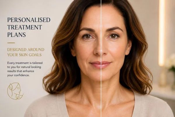 Before and after results of Collagen Lift Therapy Hereford