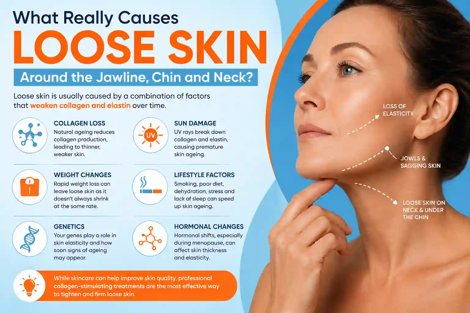 What Really Causes Loose Skin Around the Jawline, Chin and Neck Hereford?